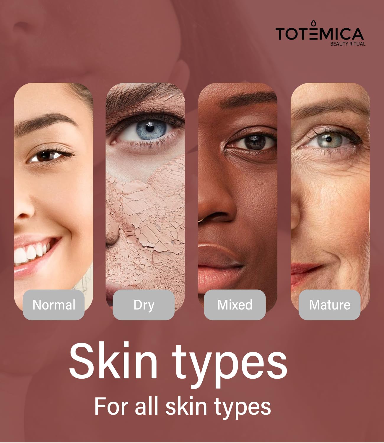 Totemica Jojoba Oil Glow Elixir on the face for a dewy, smooth look.