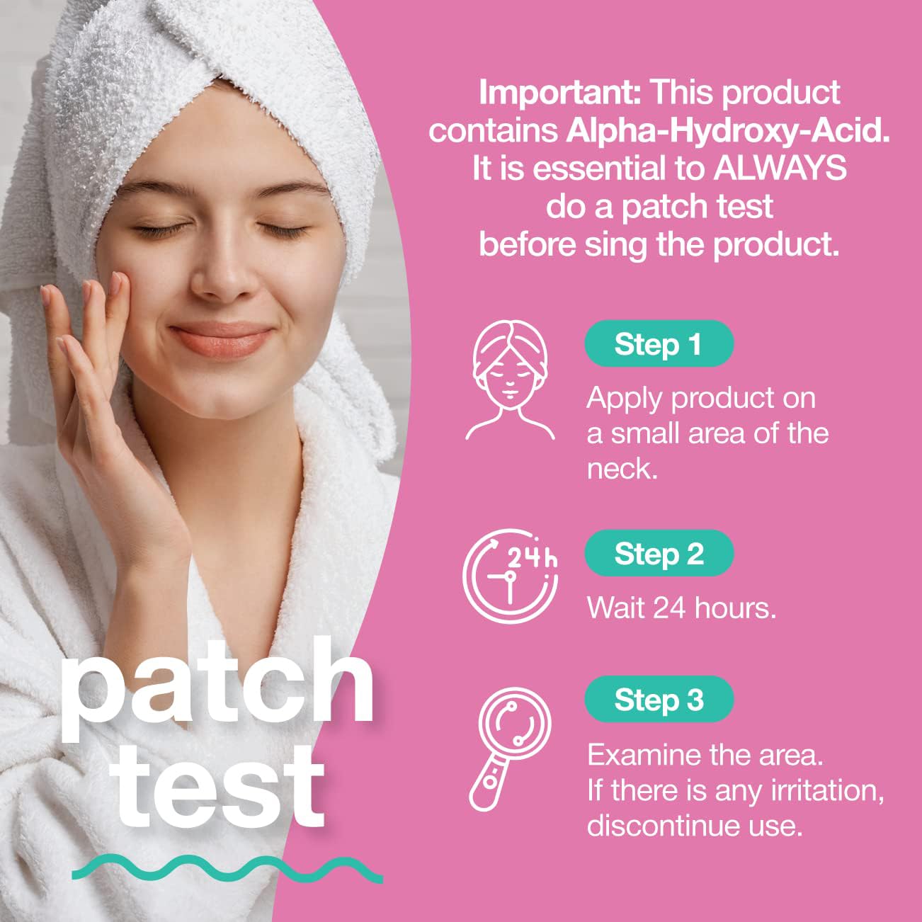 TOUCH manos aplicando limpiador facial para uso diario