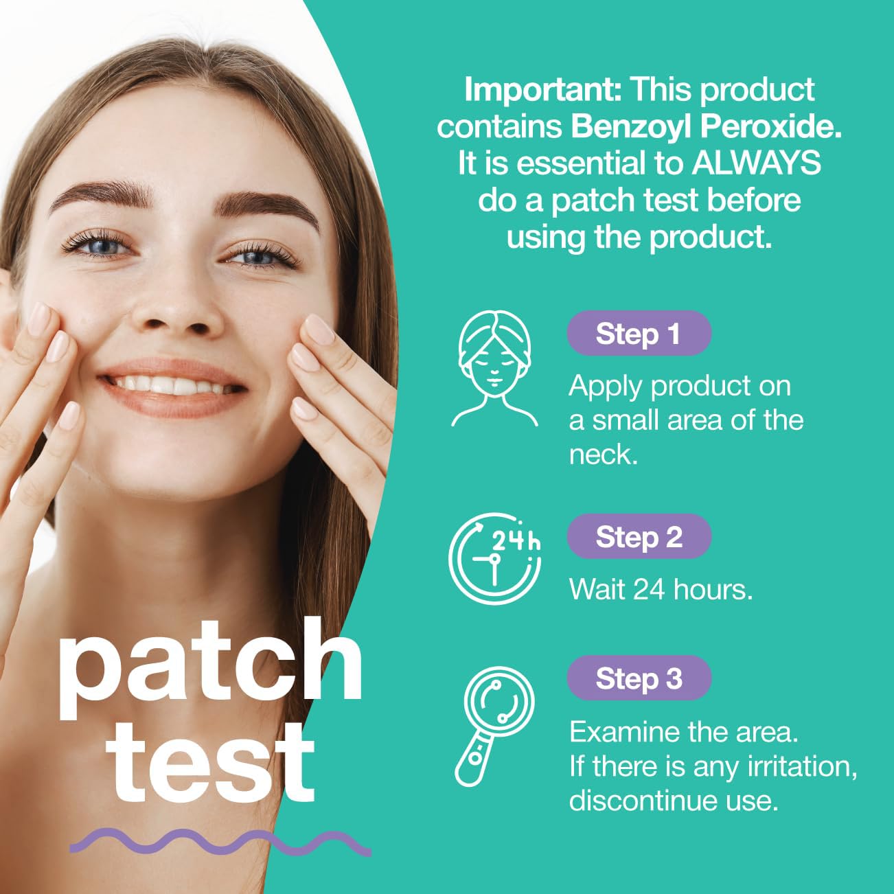 TOUCH aplicación puntual 2,5% sobre brotes con efecto suave.