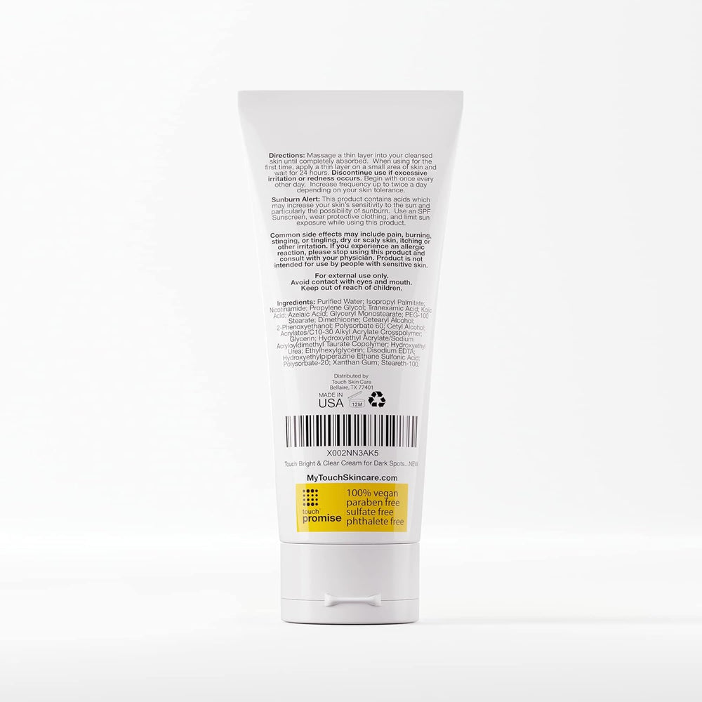 TOUCH Radiance Cream made in USA emphasizes quality and clean formula