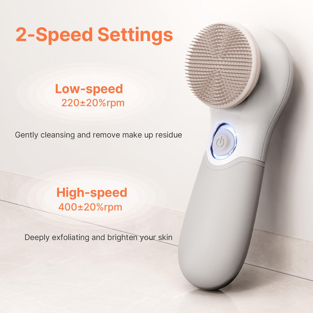 TouchBeauty deep-clean head targets pores and oil for a thorough cleanse.
