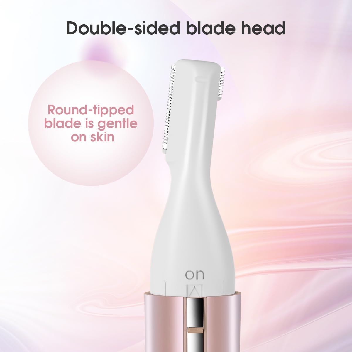 TOUCHBeauty grooming comb attachments illustrate customizable eyebrow length for shaping.