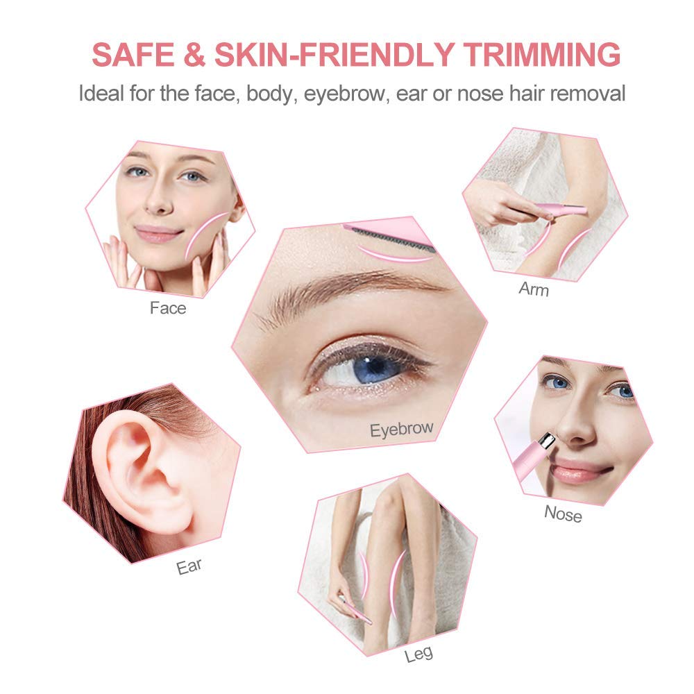 TouchBeauty Hair Trimmer dual blades offer versatile trimming options for different areas.