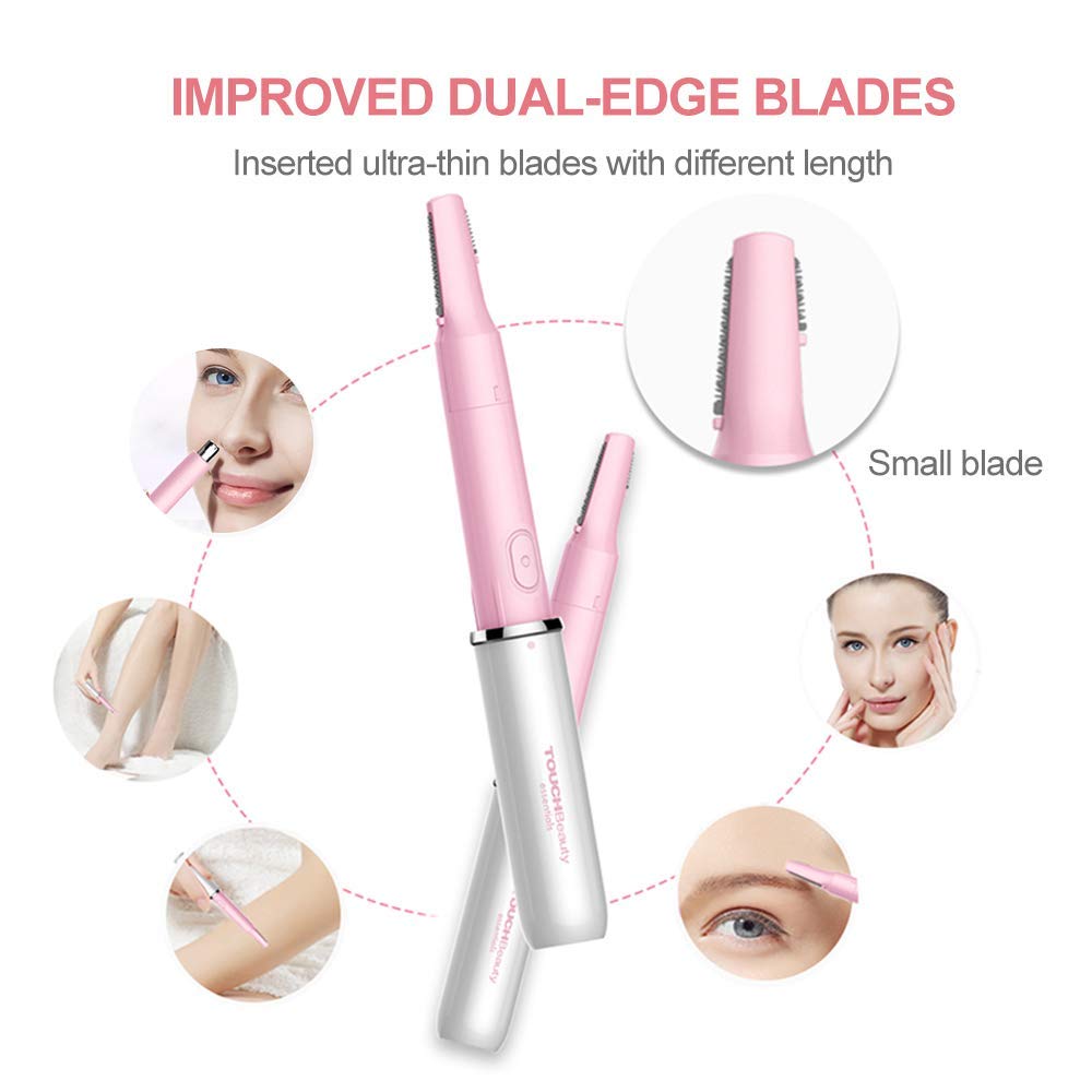 TouchBeauty Hair Trimmer eyebrow trim for tidy brows anywhere.