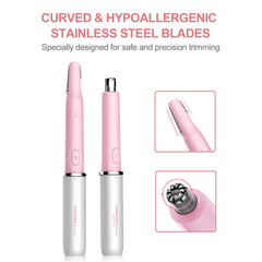 TouchBeauty Nose Trimmer Head with curved blades for comfortable trimming.