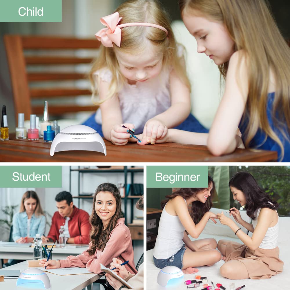 TOUCHBeauty gift-ready nail dryer suitable for kids and teens.
