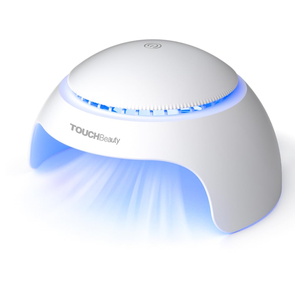 TOUCHBeauty nail dryer for kids with LED lamp showing safe, quick drying.