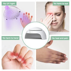 TOUCHBeauty LED lamp dries nails without UV exposure for safe use.