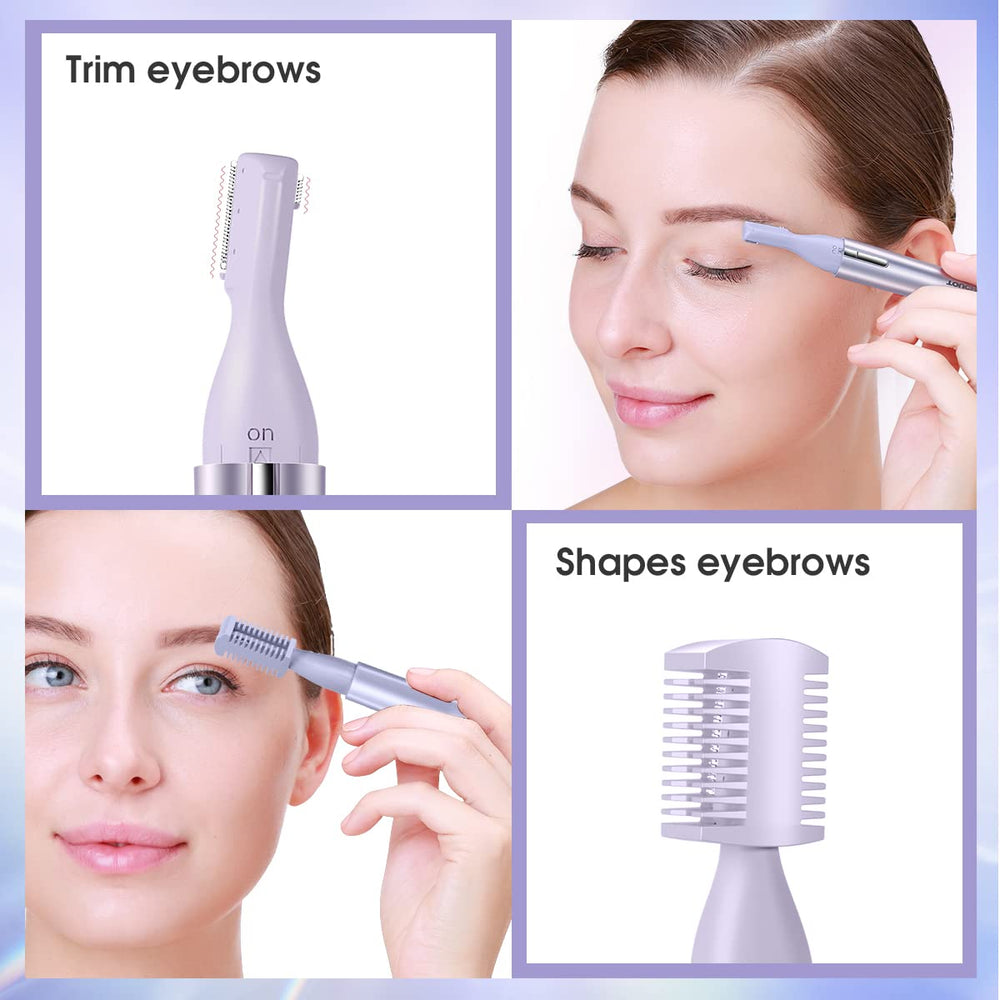 TOUCHBeauty grooming attachments show two sizes for eyebrow shaping control
