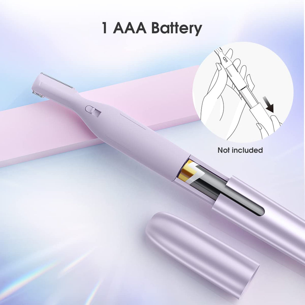 TOUCHBeauty purple trimmer with sleek compact design and packaging