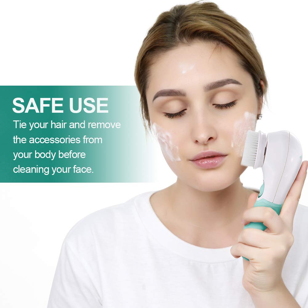 TOUCHBeauty two-speed control offers gentle and deep cleansing options