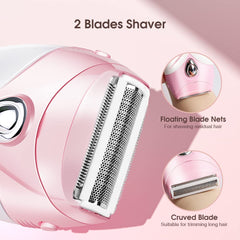 TOUCHBeauty shaver bikini area, pink, precise contact and gentle shaving.