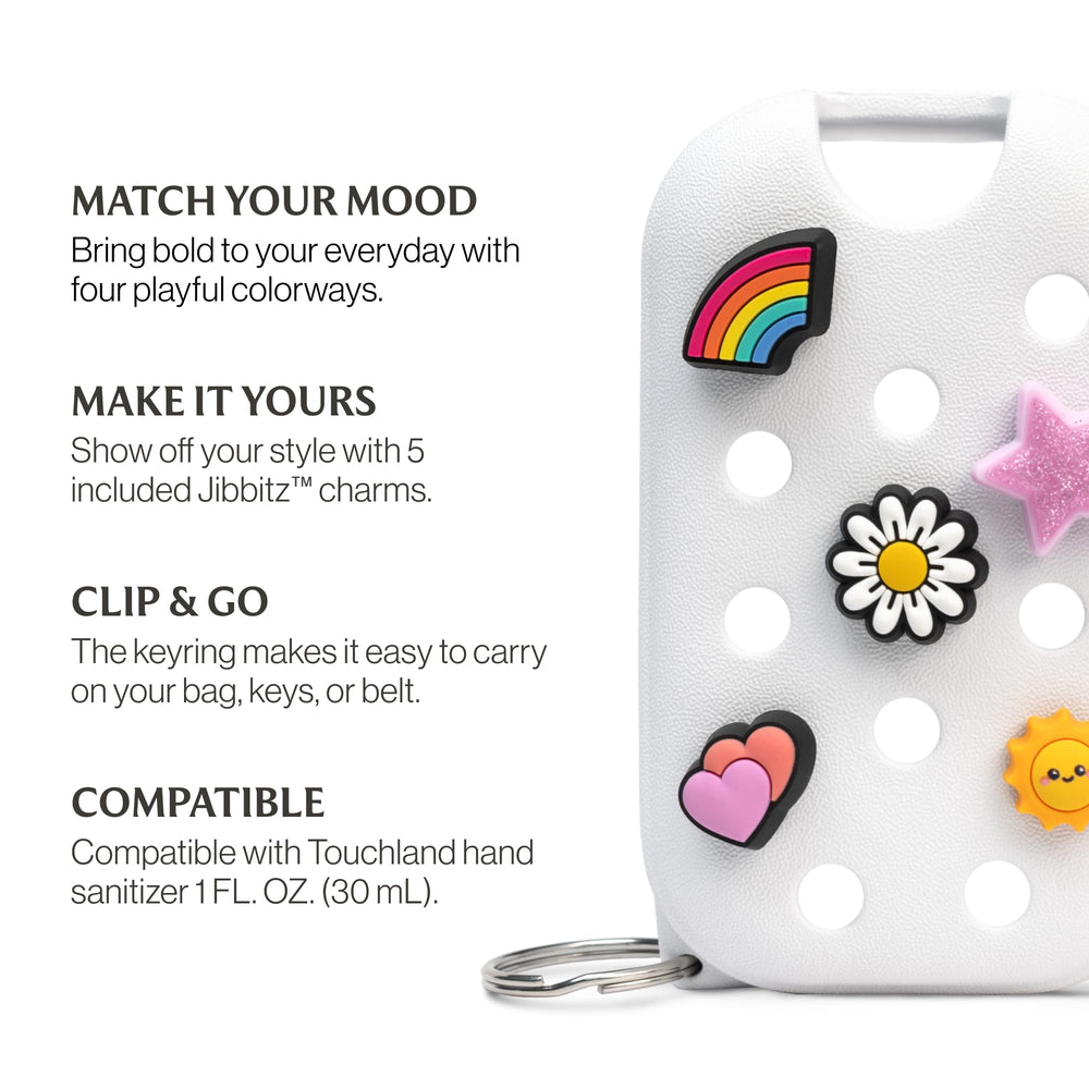 Touchland Crocs Mist Case open view shows easy refill.