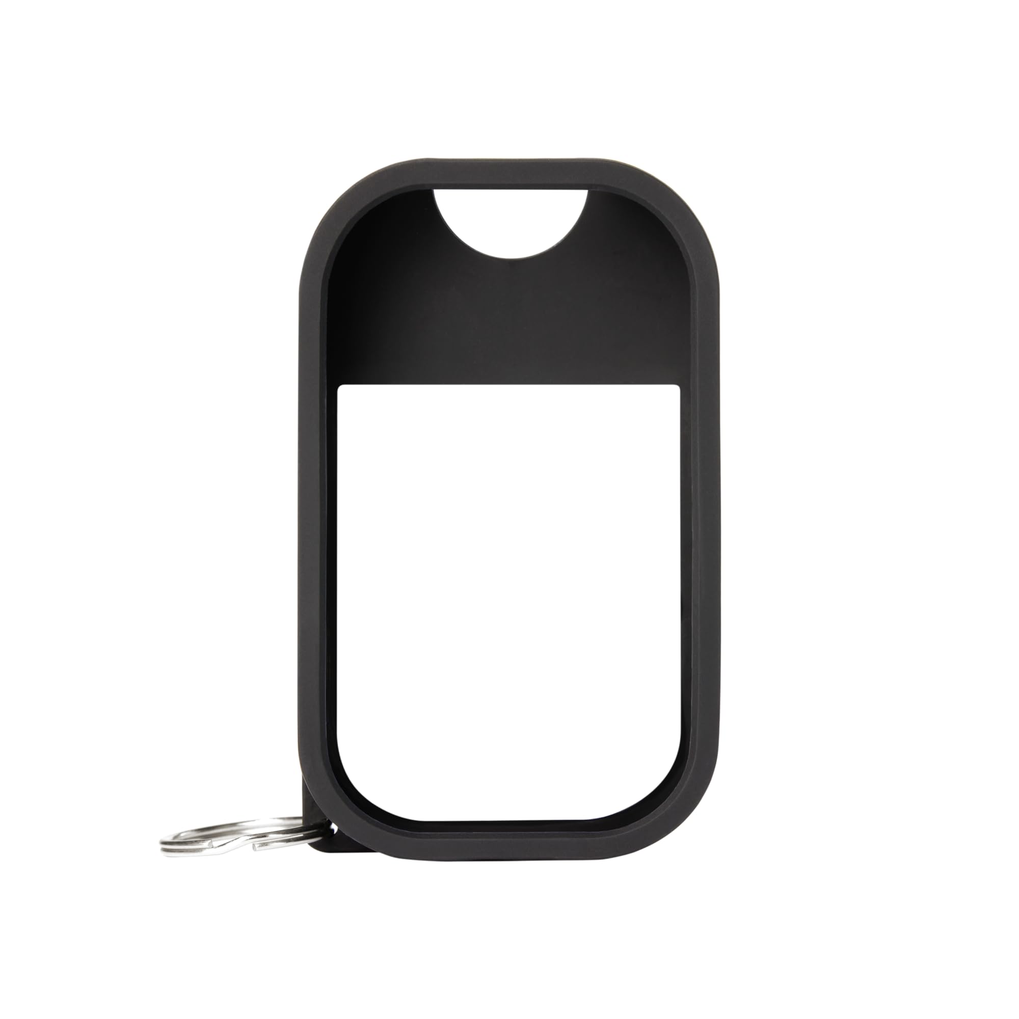 Touchland jet black hand mist case features a sleek silicone shell protecting your 1 oz bottle.