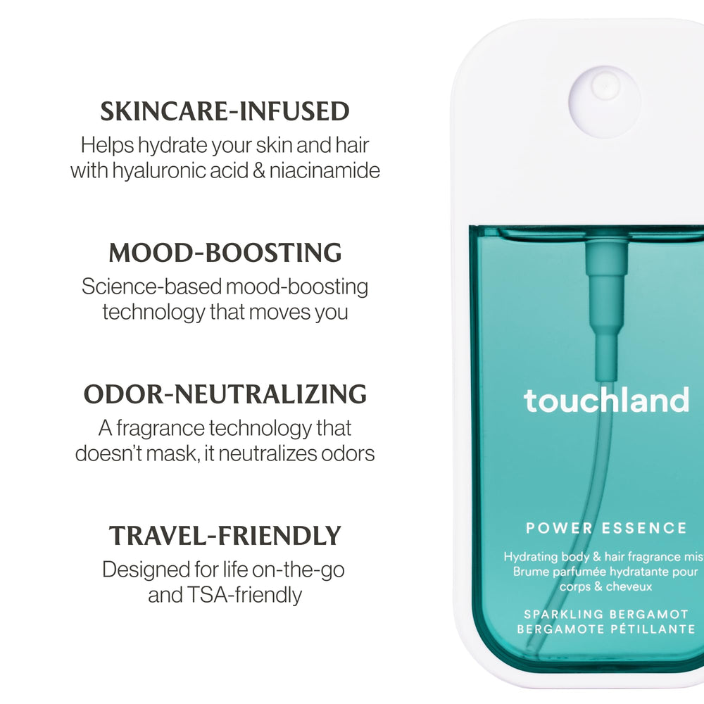 Touchland layering fragrance feature allows customization of scent.