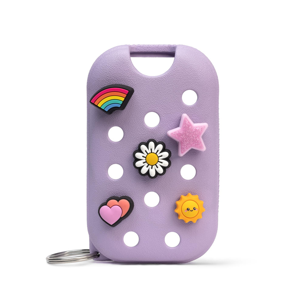 Touchland Mist Case Pixie Lavender main shot showing portable sanitizer accessory