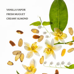 Touchland Vanilla Velvet highlights hyaluronic acid as a skin-friendly ingredient.