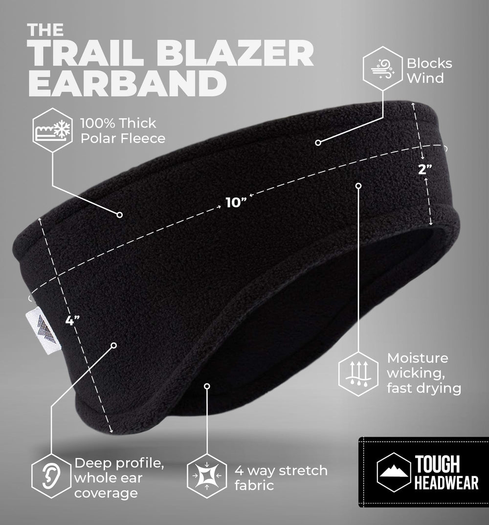 Tough Headwear ajuste seguro bajo casco, ideal para ciclismo y esquí