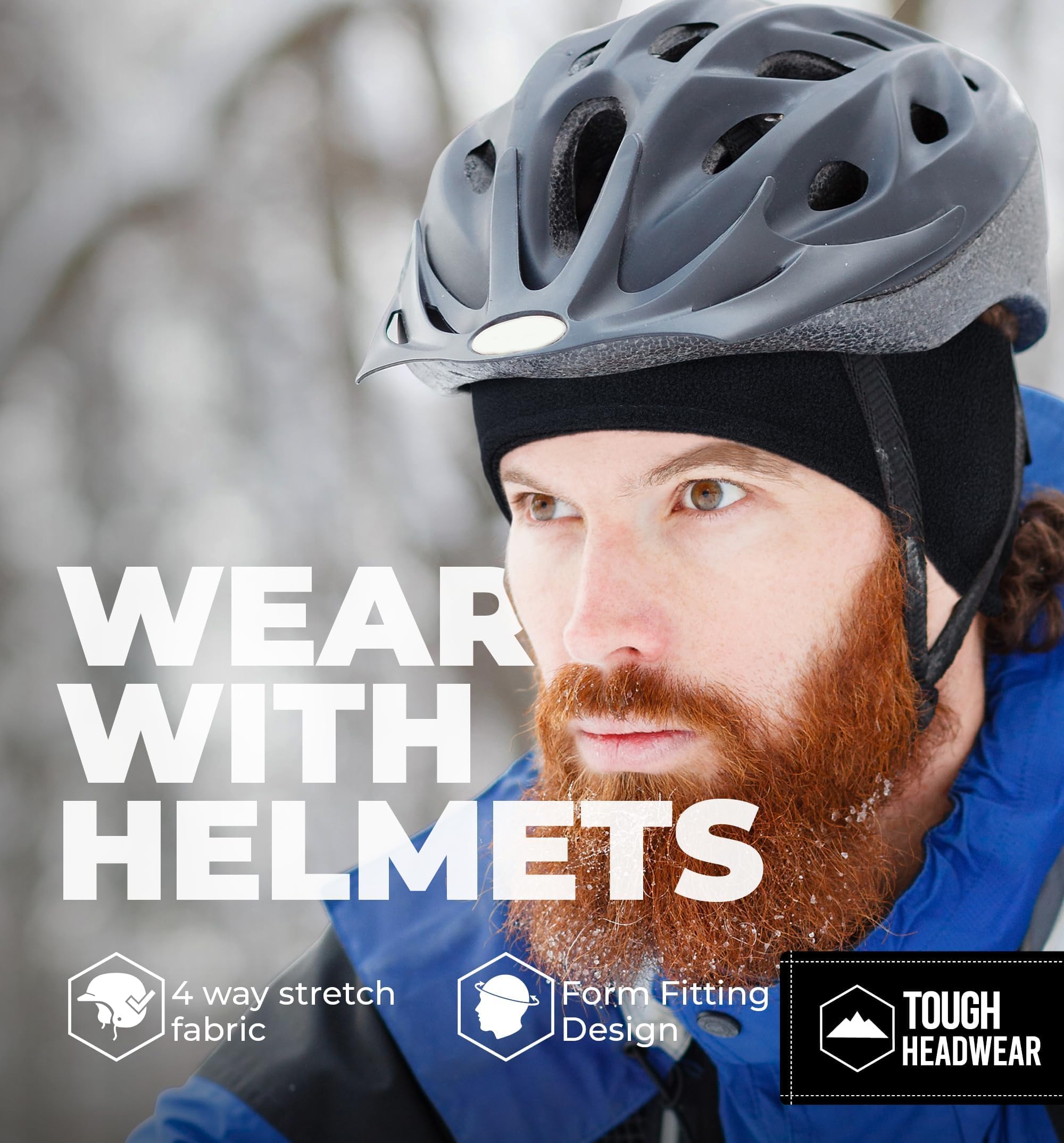 Tough Headwear perfecto para correr en frío y desplazamientos diarios