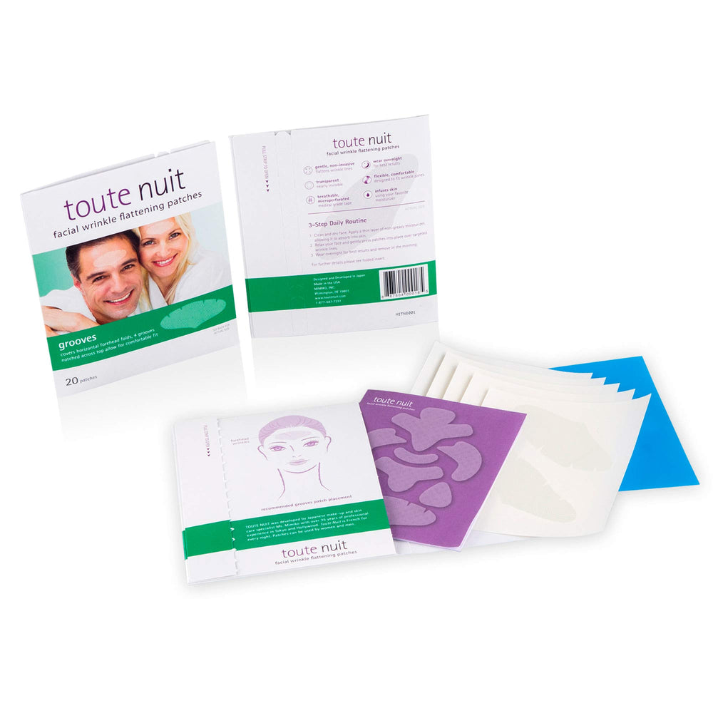Producto hecho en Estados Unidos: parche antiarrugas Toute Nuit.