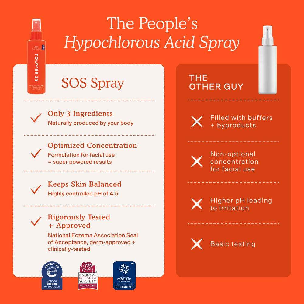 Tower 28 SOS mist after workout for quick refresh without disruption