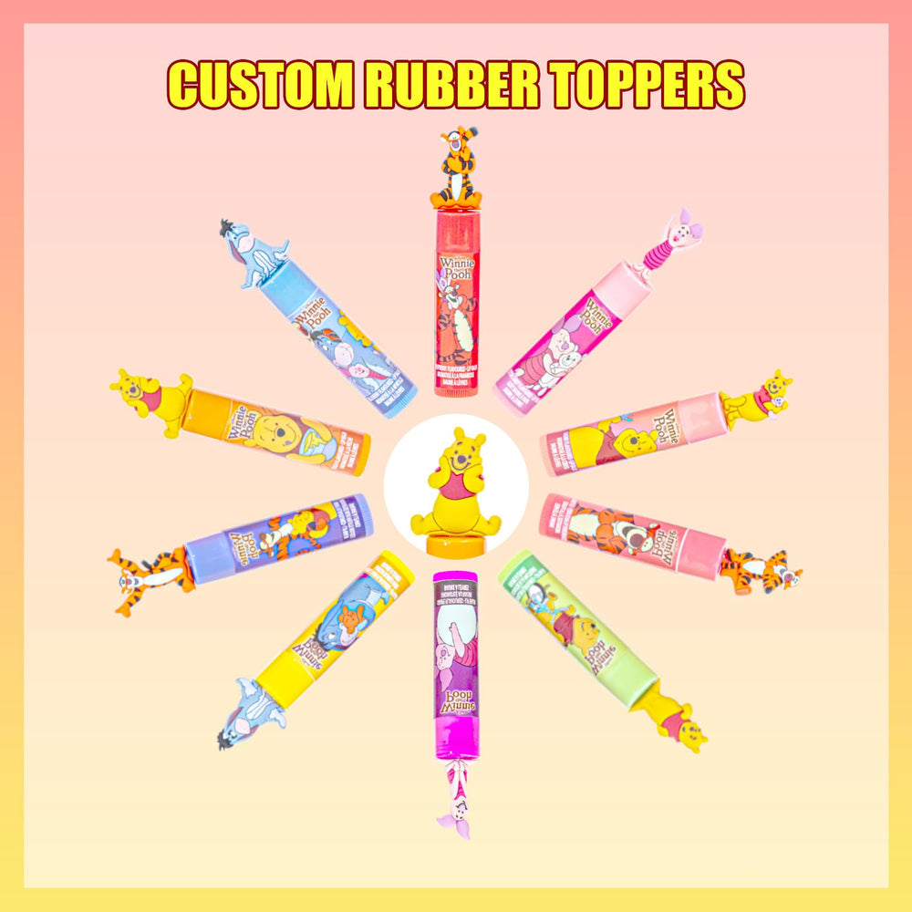 Townley Girl bálsamo labial Piglet topper 3D para juego y cuidado de labios