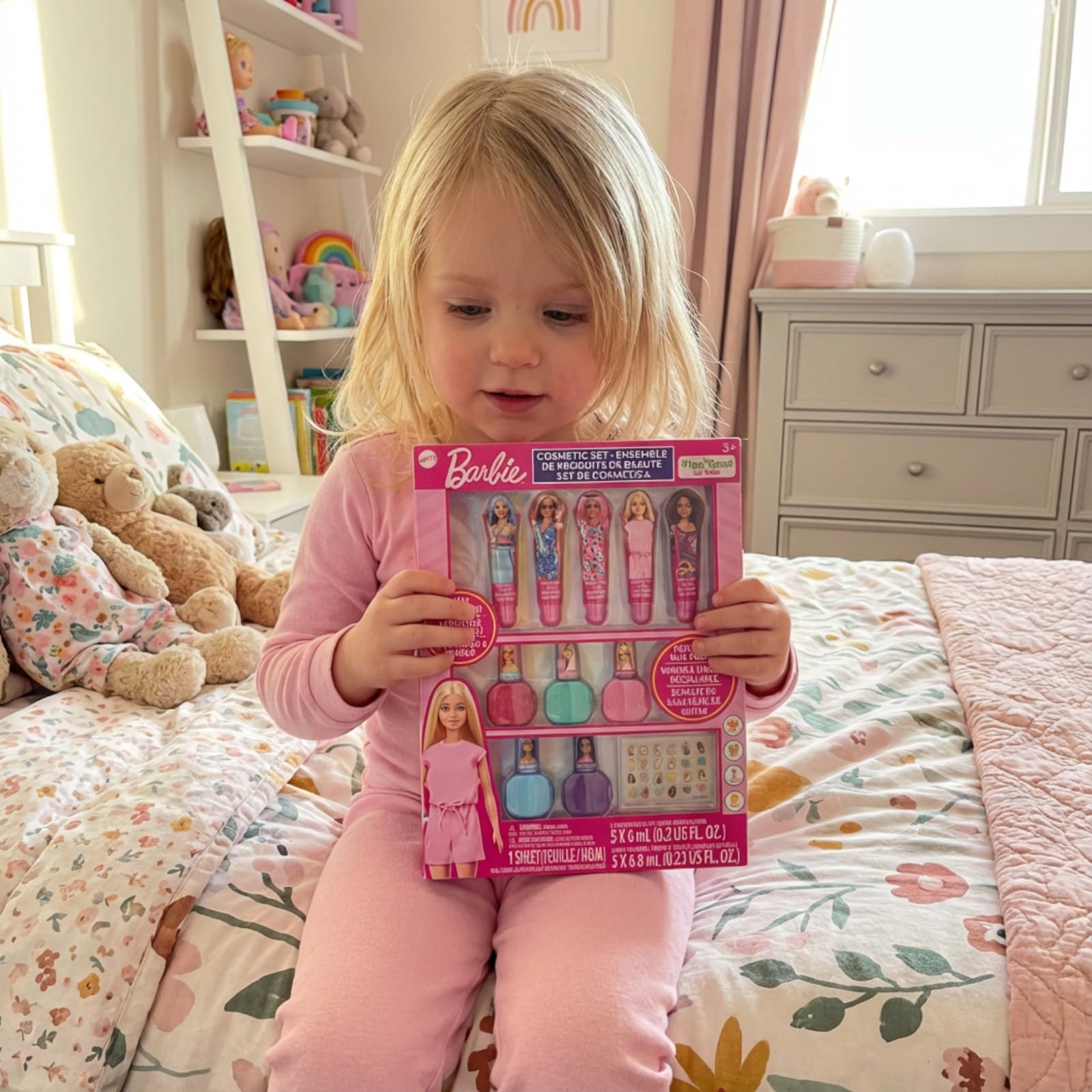 Townley Girl Barbie aromas frutales, brillos que inspiran experiencias sensoriales.