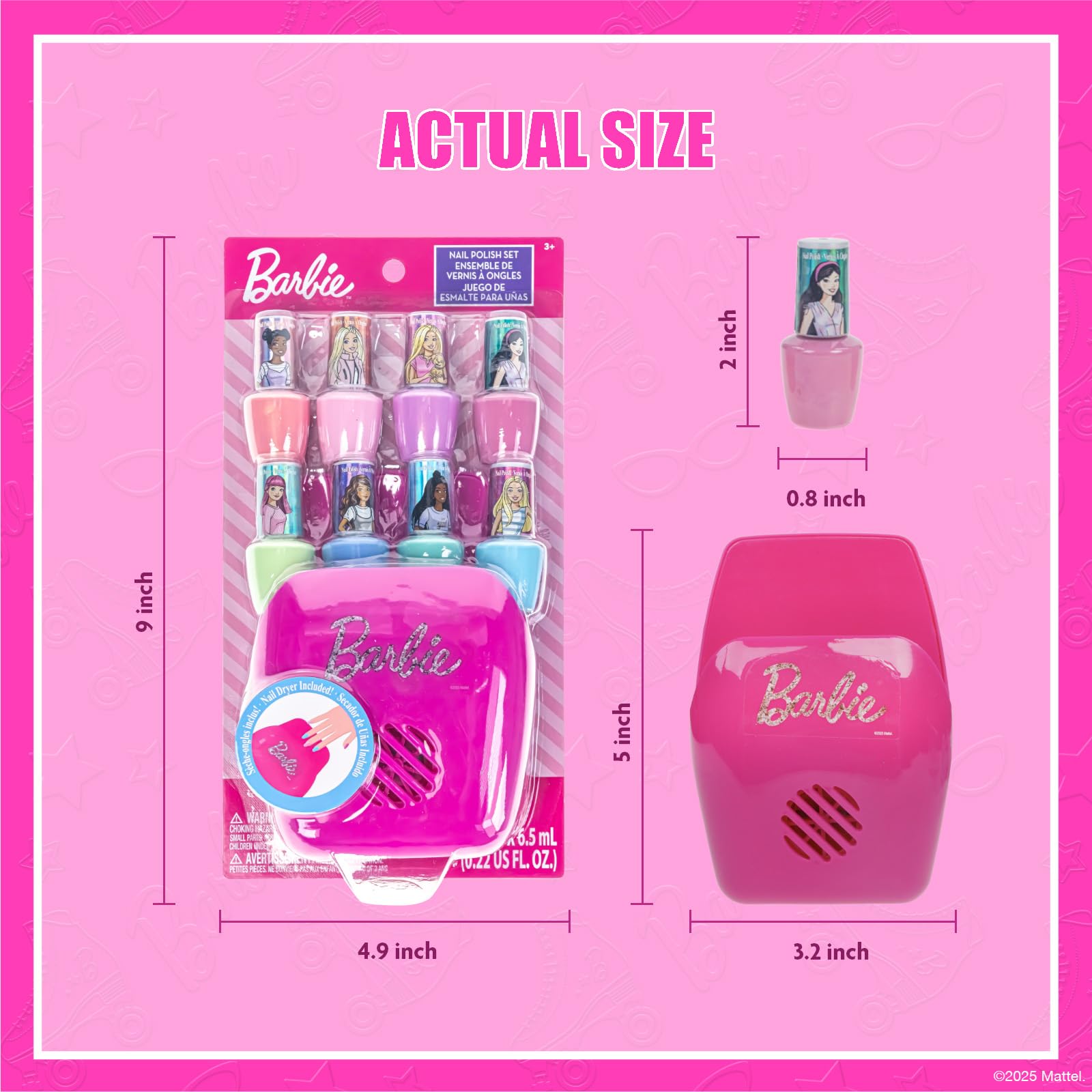 Barbie Townley Girl: colección de esmaltes para primera experiencia de belleza.