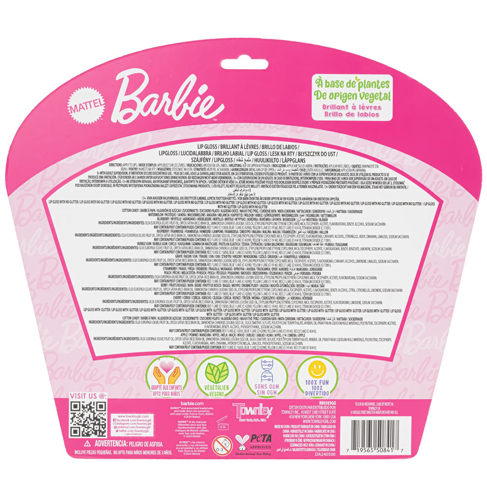 Townley Girl Barbie brillo labial ideal como regalo de cumpleaños o fiesta.