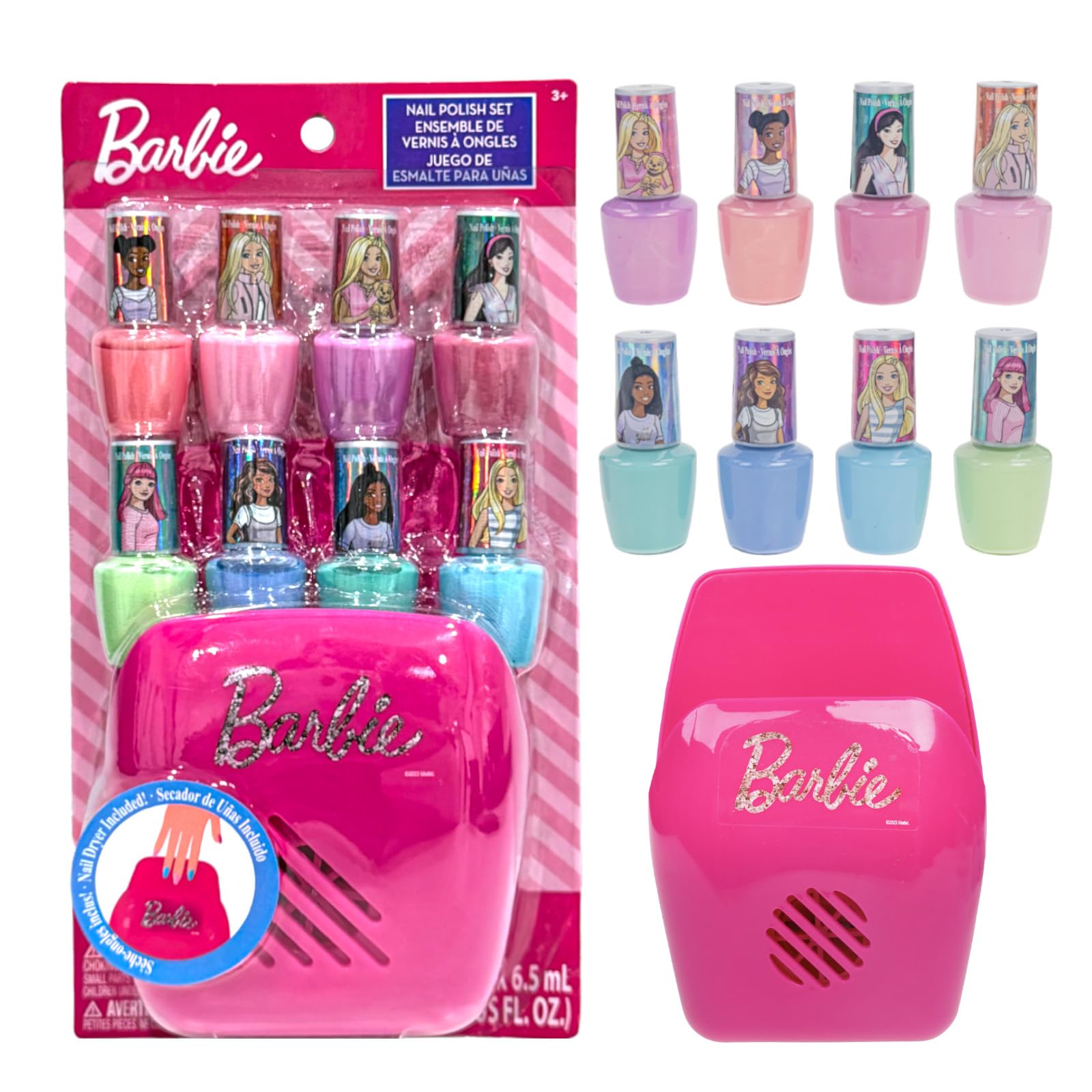 Barbie Townley Girl: esmaltes a base de agua para uñas, colores divertidos.