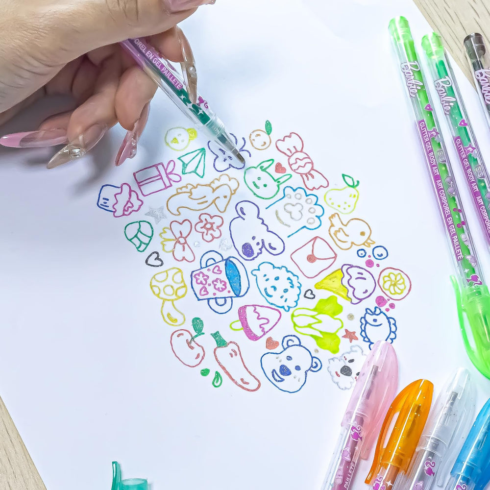 Townley Girl Barbie glitter pens enhance journals and DIY art projects