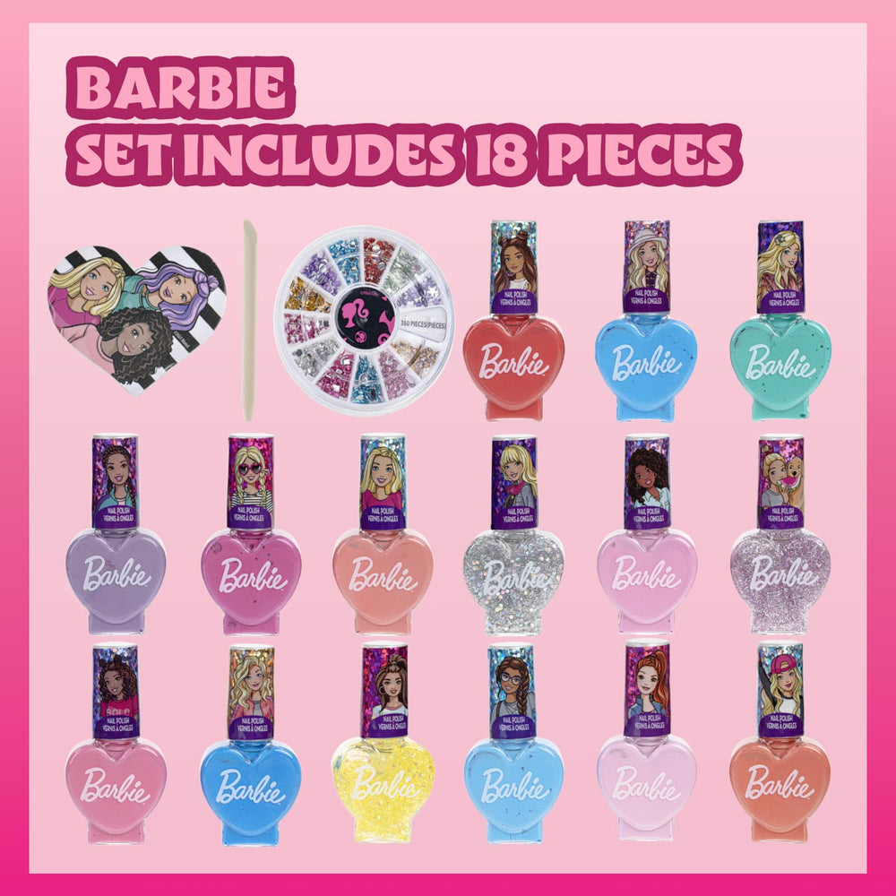 Townley Girl Barbie Movie Set gemas para uñas, ideales para diseños brillantes y divertidos.