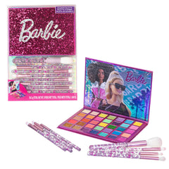 Townley Girl Barbie paleta de sombras de 35 tonos, empaque atractivo para regalo.