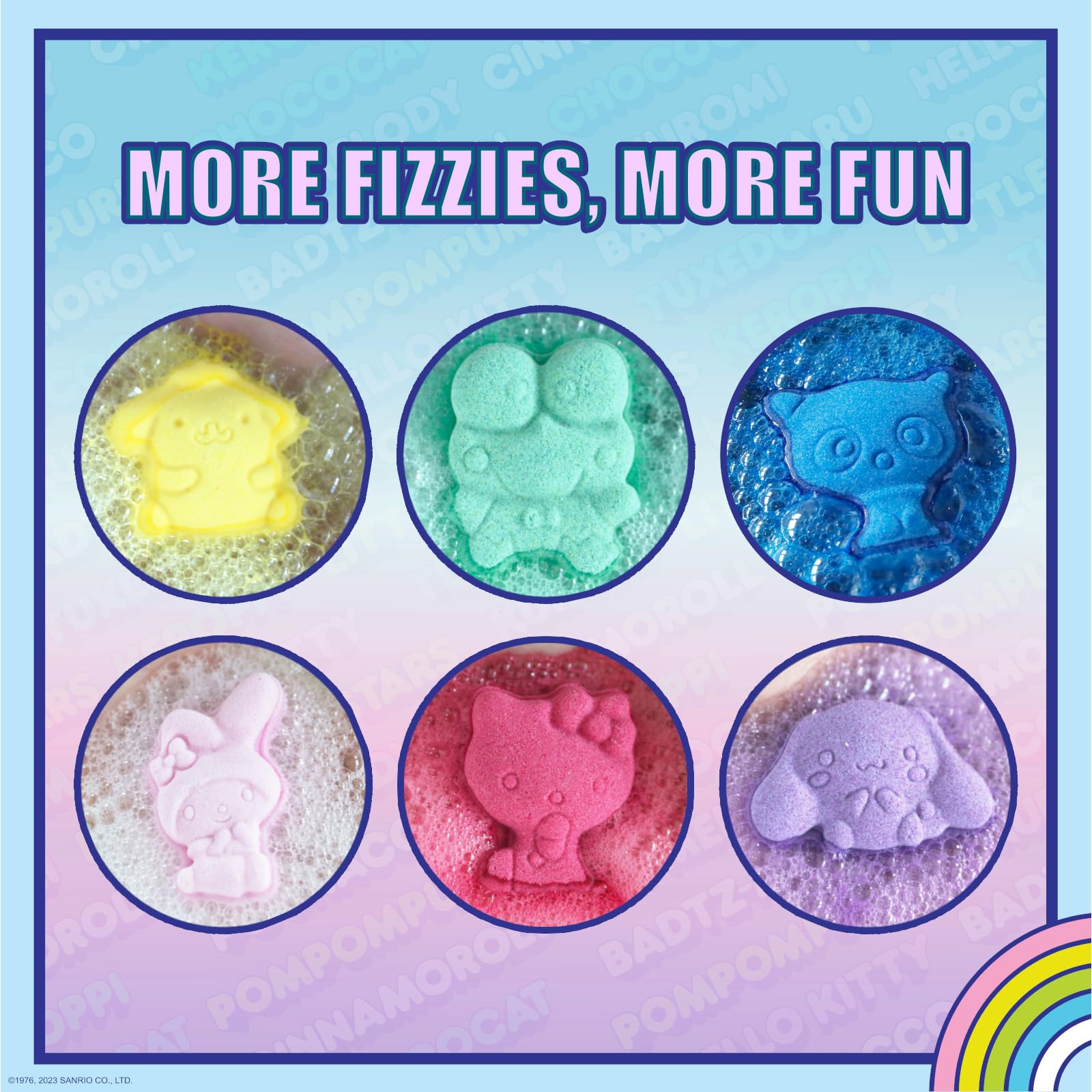 Townley Girl Cinnamoroll bomba de baño moldeada, burbujas suaves para niños