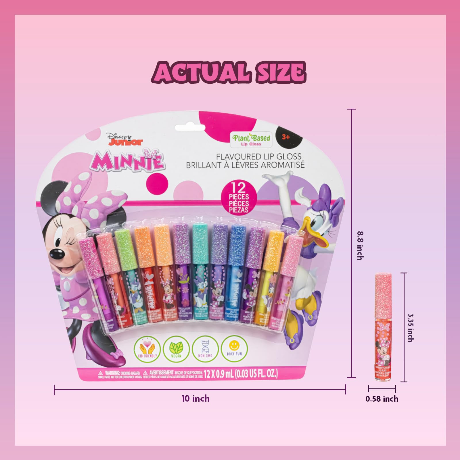 Brillos labiales Townley Girl sabor fresa con aroma agradable