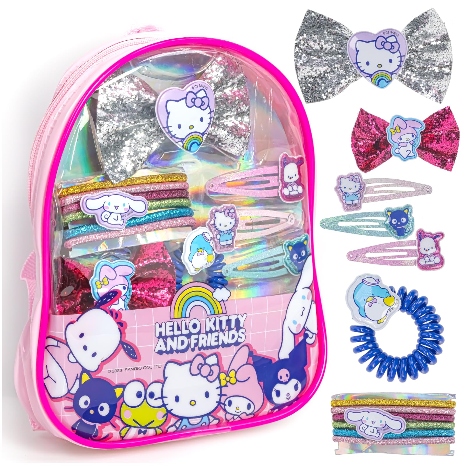 Townley Girl conjunto regalo accesorios cabello Hello Kitty para peinados divertidos.