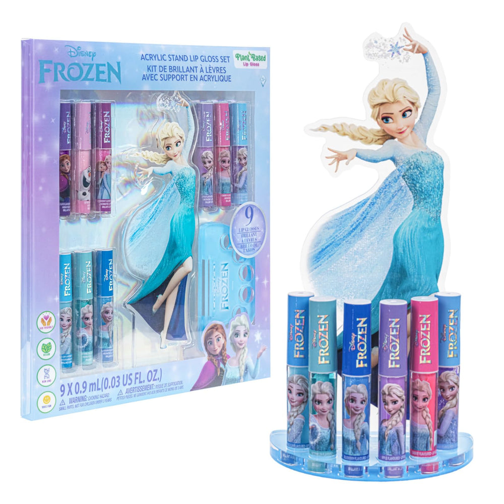 Townley Girl Elsa de Disney brillos labiales en conjunto colorido para juego seguro y fácil de usar