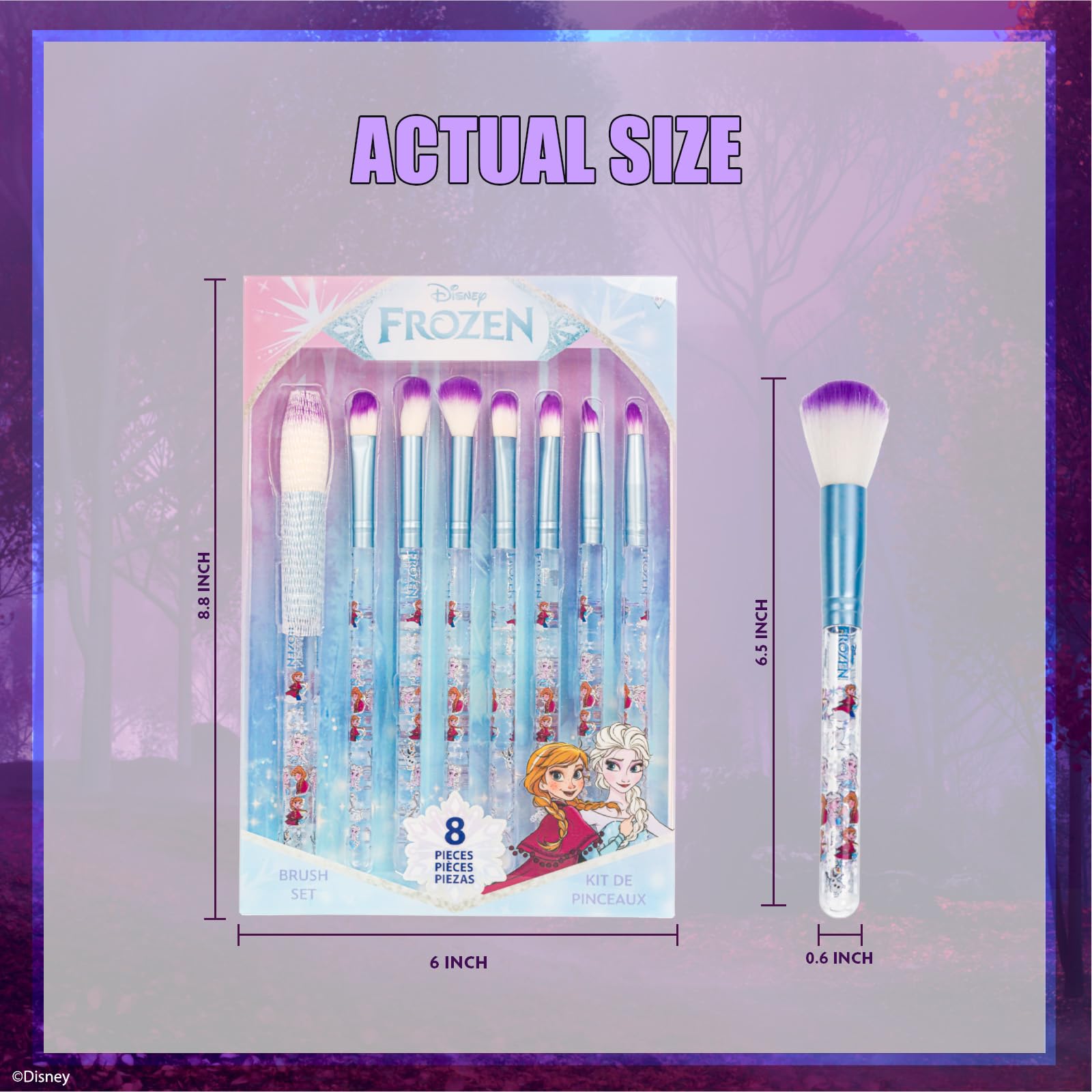 Townley Girl Frozen eyeshadow brush enabling precise, easy eye looks