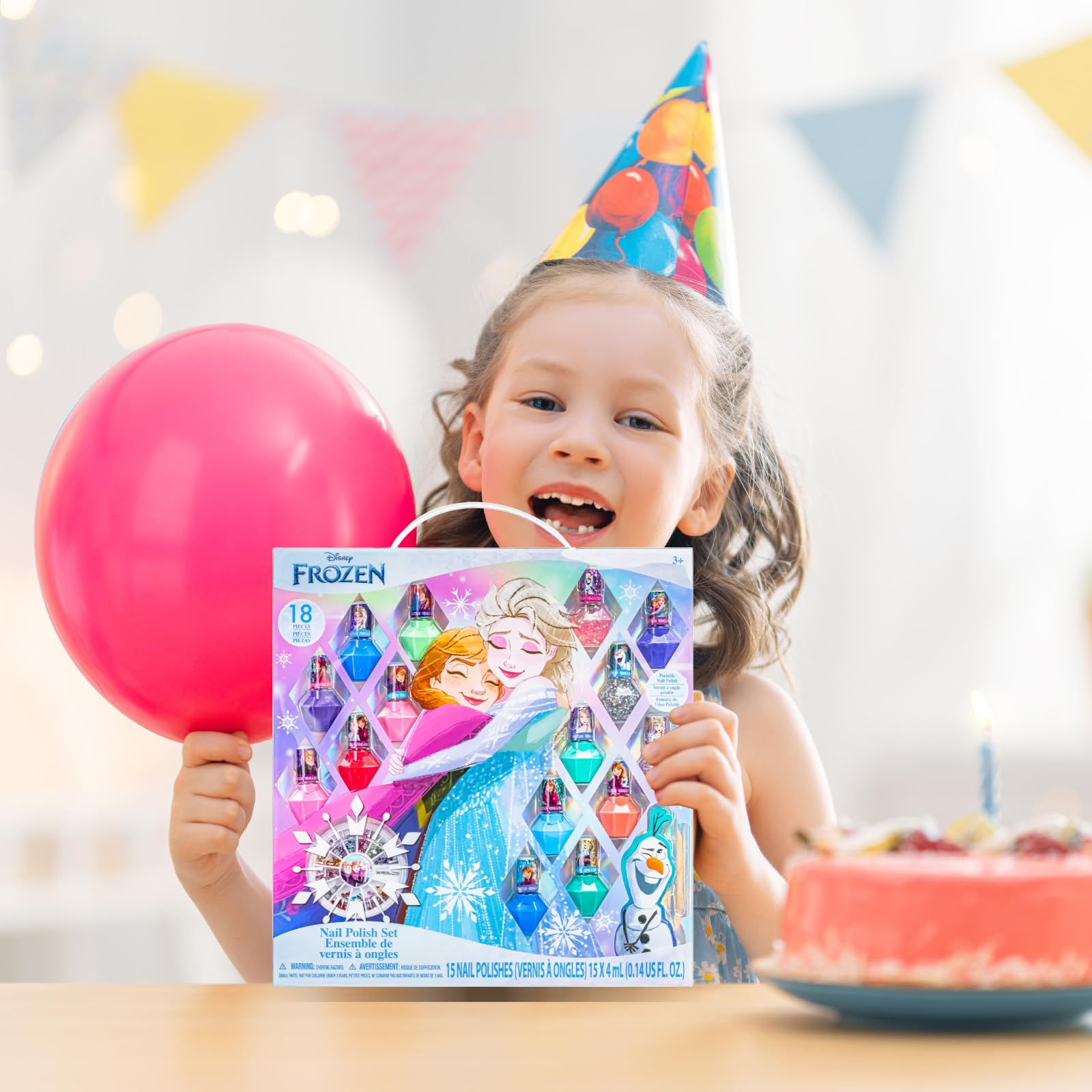 Townley Girl Frozen nail gem wheel adds decorative options for quick party manicures.