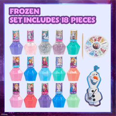 Townley Girl Frozen nail polish colors showing shimmer and opaque finishes for vibrant nails.
