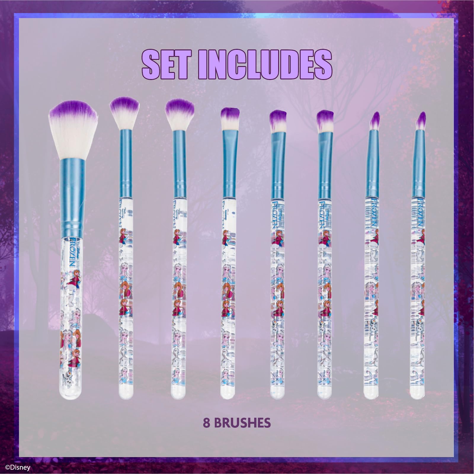 Townley Girl soft bristles close-up showing gentle texture for kid-friendly makeup
