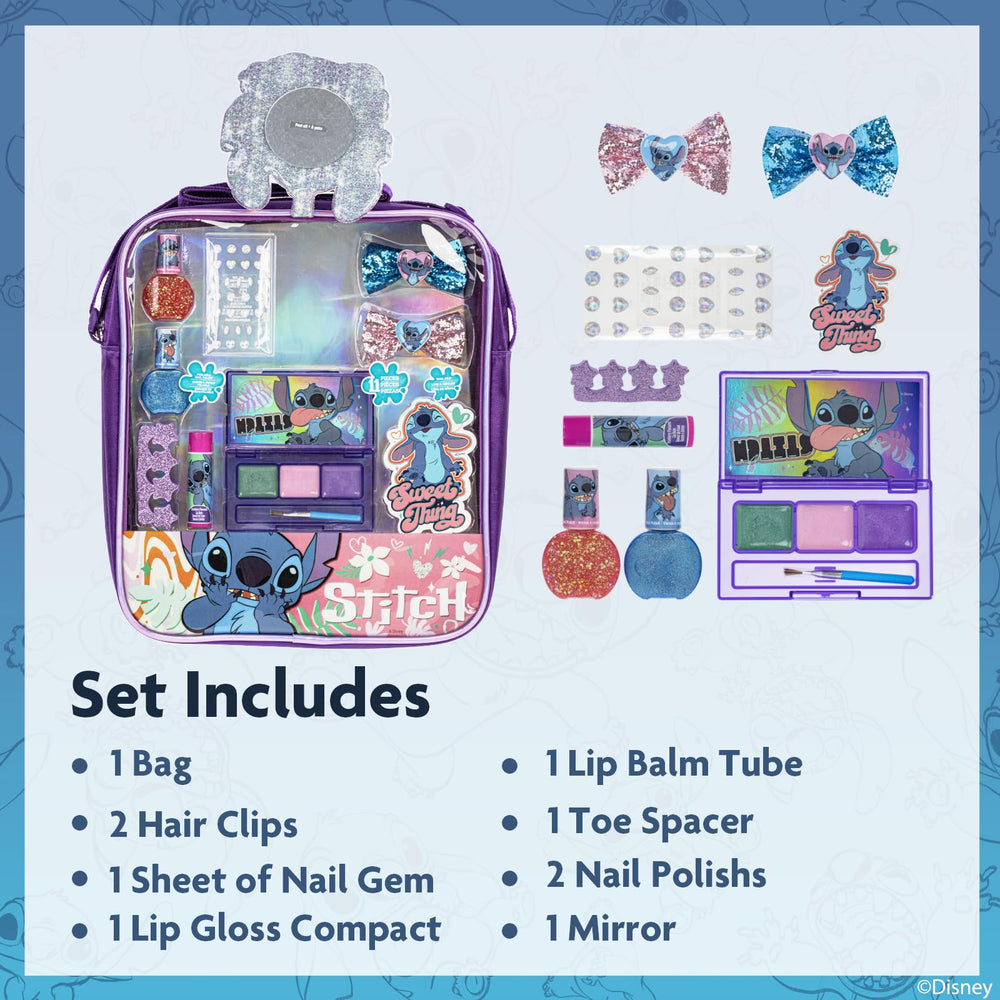 Townley Girl Disney Lilo y Stitch gloss verde azulado, brillo suave.
