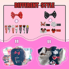 Townley Girl Minnie Mouse clips iconos Minnie Puffy para decorar peinados