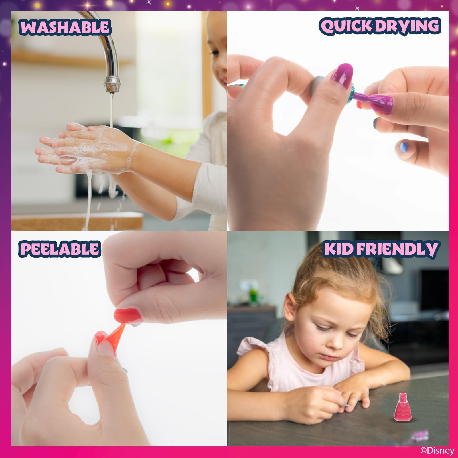 Townley Girl Disney Princess, esmalte azul cielo para estilos suaves