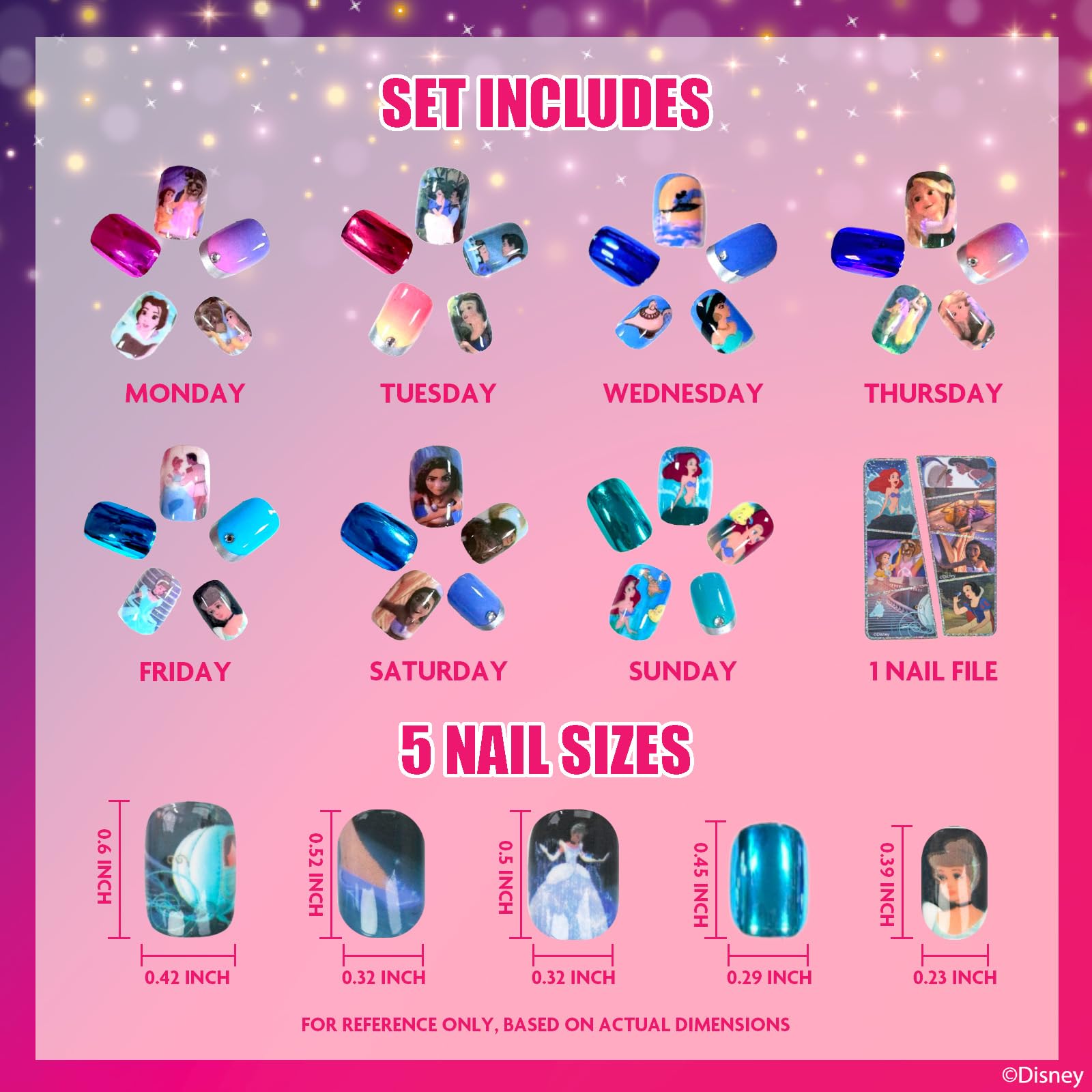 Townley Girl nails close up with sparkly tips for at home creativity