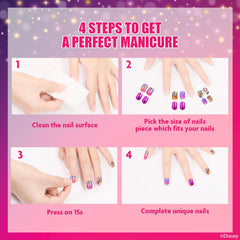 Townley Girl Disney Princess nails in multiple colors for quick styling