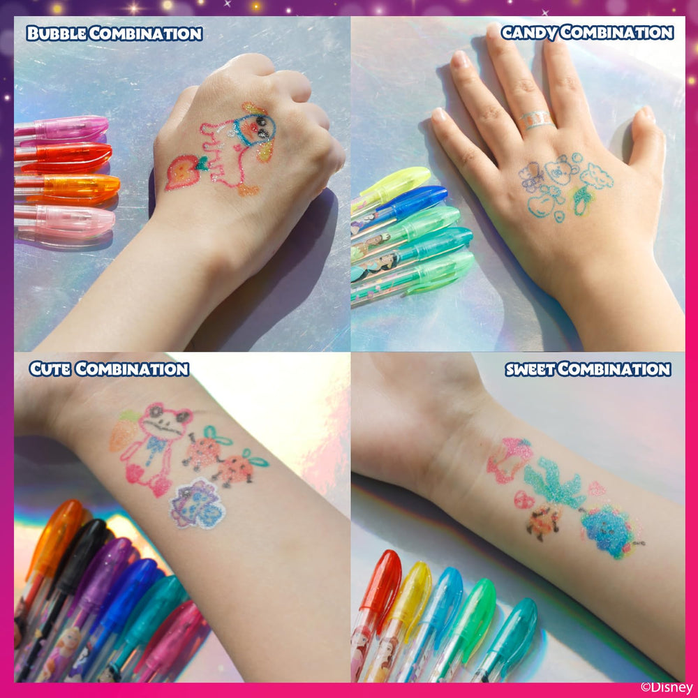 Townley Girl Disney Princess uso seguro en piel para diversión creativa en fiestas.