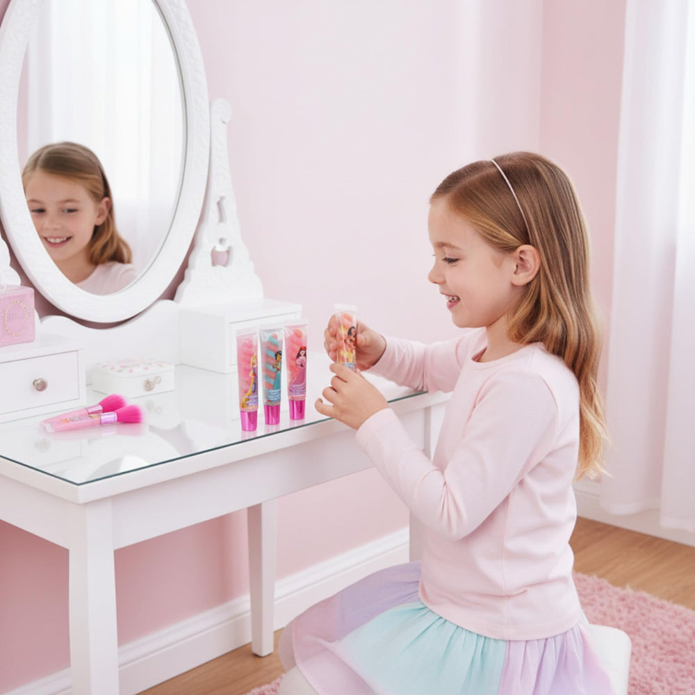 Townley Girl non-sticky finish keeps lips moisturized for hours.