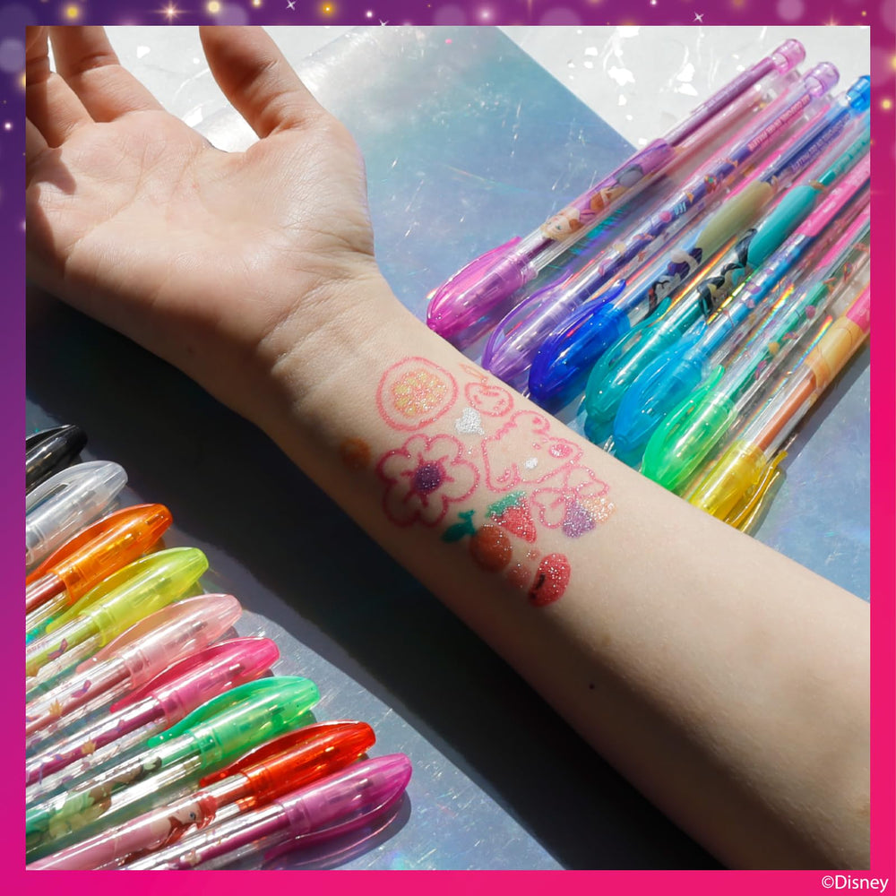 Townley Girl Disney Princess bolígrafos brillantes para obras creativas en diario y proyectos.