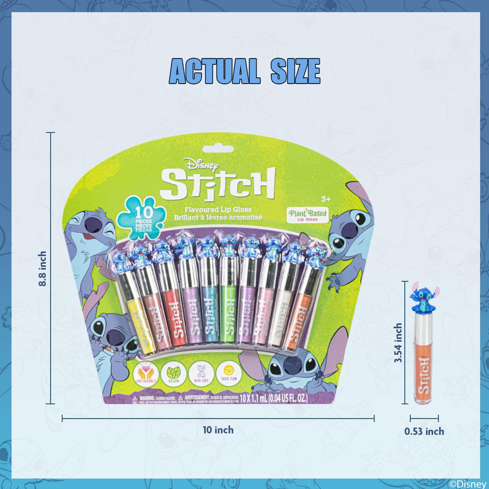 Townley Girl Disney Stitch sabor chicle para diversión en fiestas